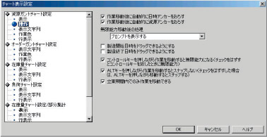 表示設定ダイアログ